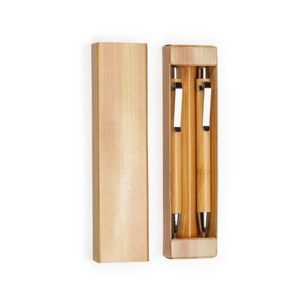 Набор ручек и карандашей из бамбука KIOTO, Дерево - фото 1 - id-p224378943