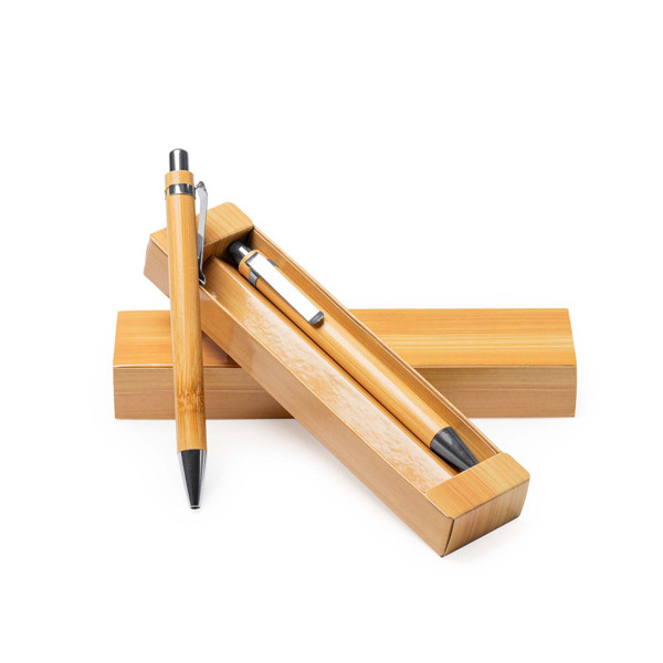 Набор ручек и карандашей из бамбука KIOTO, Дерево - фото 2 - id-p224378943