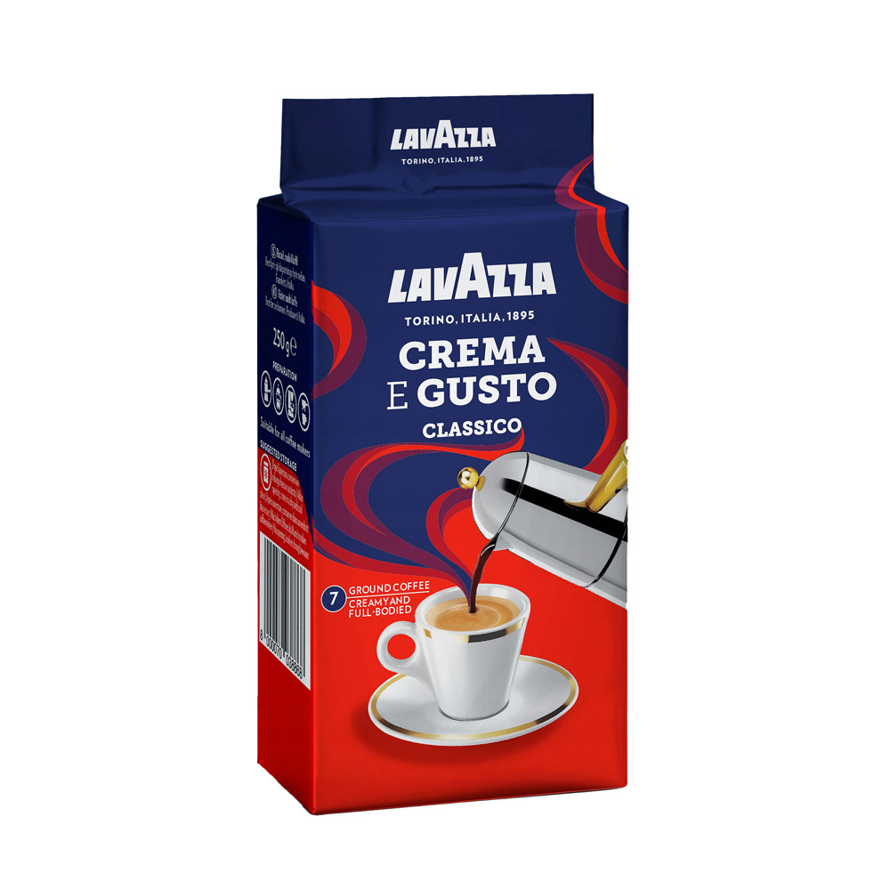 КОФЕ "Lavazza" мол. пач. 250г*20 Crema e Gusto вак/уп. INT - фото 1 - id-p224379872