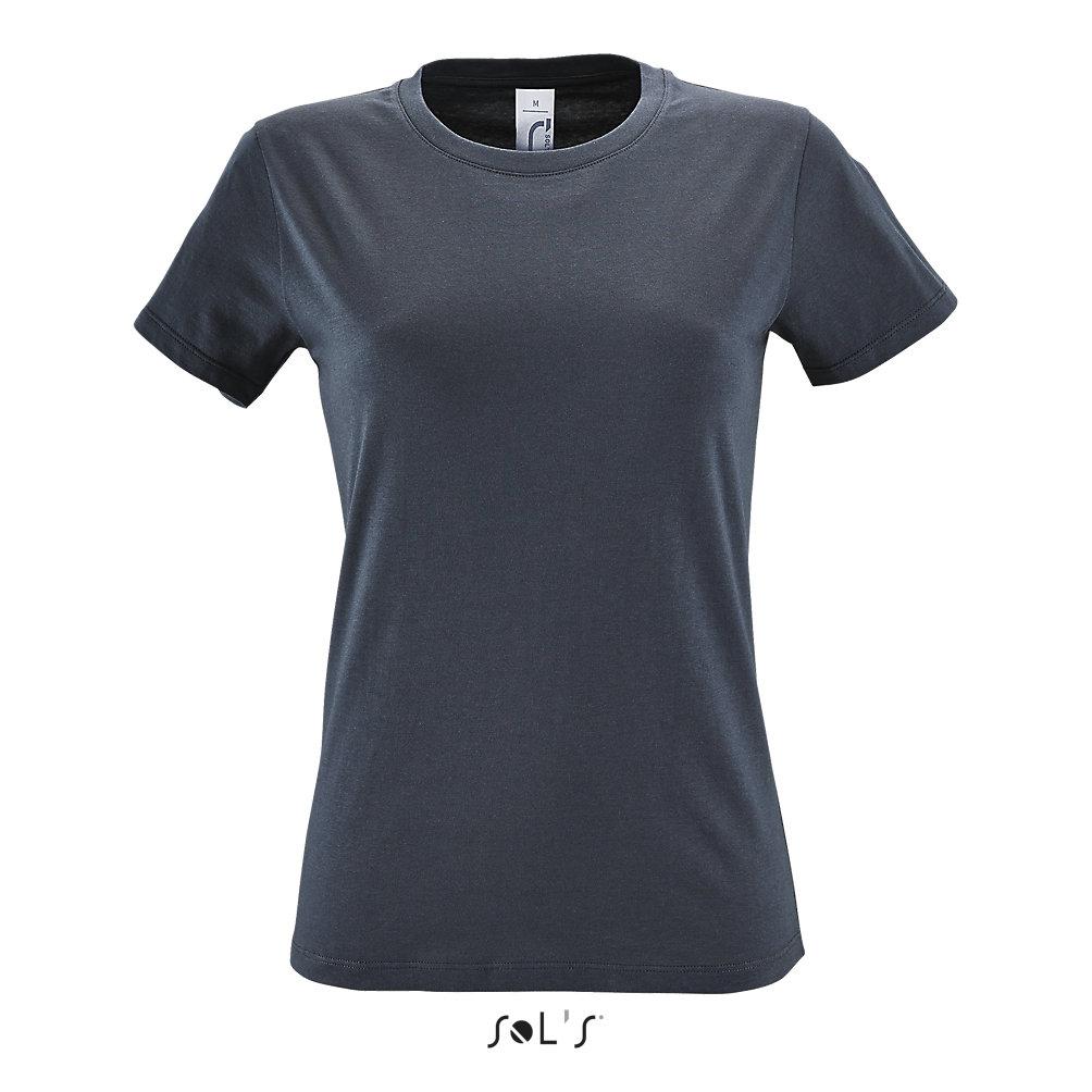 Фуфайка (футболка) REGENT женская,Тёмно-серый/графит XXL - фото 1 - id-p224384996