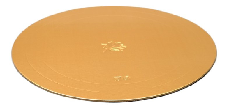 Подложка картонная усиленная для тортов Sima-Land диаметр 30 см, толщина 2,5 мм, золотистая - фото 1 - id-p224391564