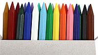 Мелки (карандаши) восковые «Луч» 24 цвета, 24 шт., диаметр 8 мм, длина 90 мм