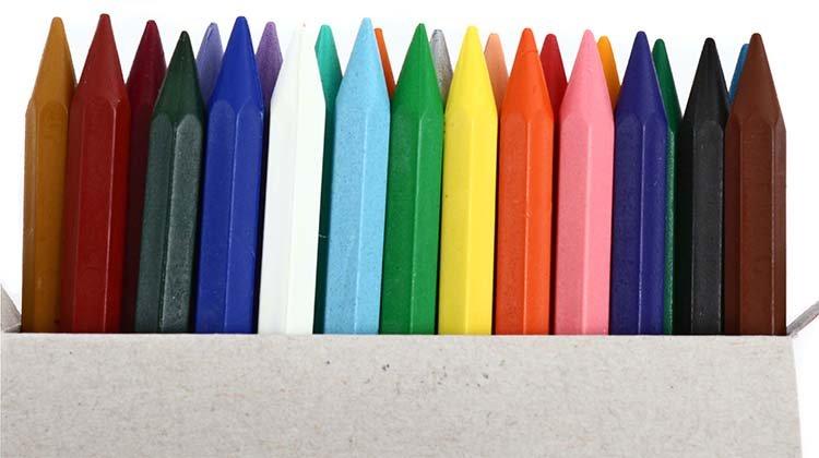Мелки (карандаши) восковые «Луч» 24 цвета, 24 шт., диаметр 8 мм, длина 90 мм - фото 1 - id-p224391609
