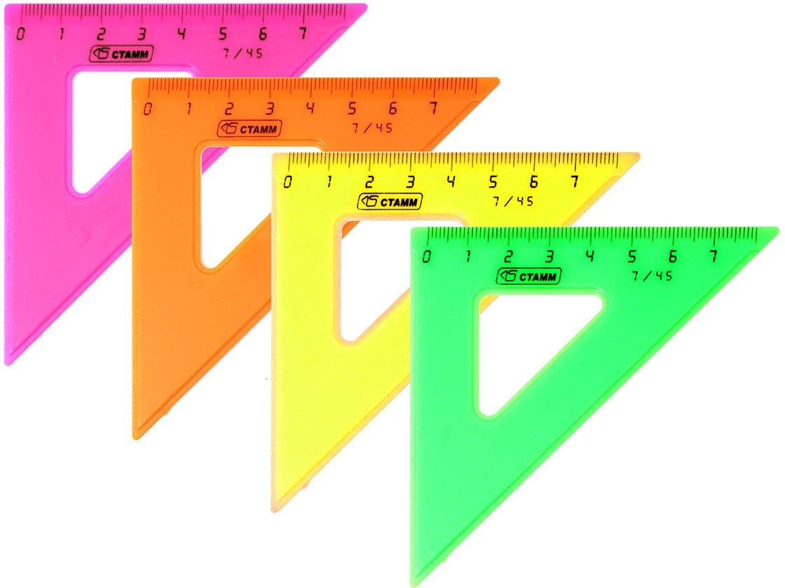 Треугольник пластиковый «Стамм» 7 см, 45°, ассорти (цена за 1 шт.) - фото 2 - id-p224391663