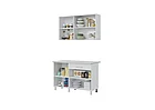 Кухонный гарнитур Trend 1.6м (0.4м+1.2м) ЛДСП - Белый/Сонома (Горизонт), фото 7