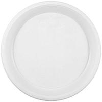 Тарелка одноразовая пластиковая «Мистерия» десертная, диаметр 20,5 см, белая