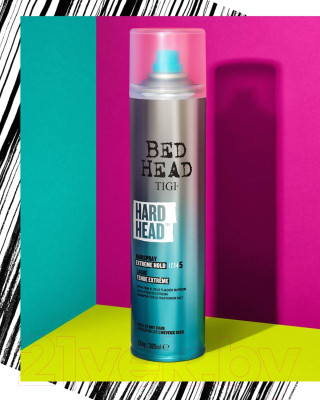 Лак для укладки волос Tigi Bed Head Style Hard Head Hairspray Extreme Суперсильной фиксации - фото 4 - id-p224402215