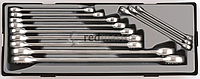 Набор ключей накидных 12 пр. (6х7-30х32мм) в лотке Force T51226