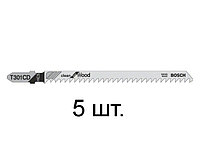 Пилка лобзиковая по дереву, T301CD, 5 шт., BOSCH 2608637590