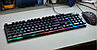 Проводной набор игровой DI54 (4 в 1 Клавиатура + наушники + мышь + ковер) черный Hoco, фото 2