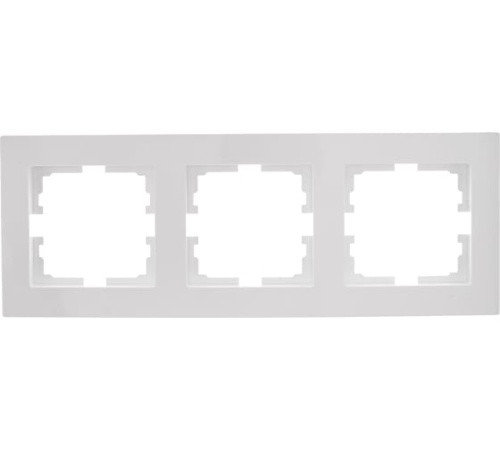 Рамка 3-ая горизонтальная белая Lezard Vesna - фото 1 - id-p224406906