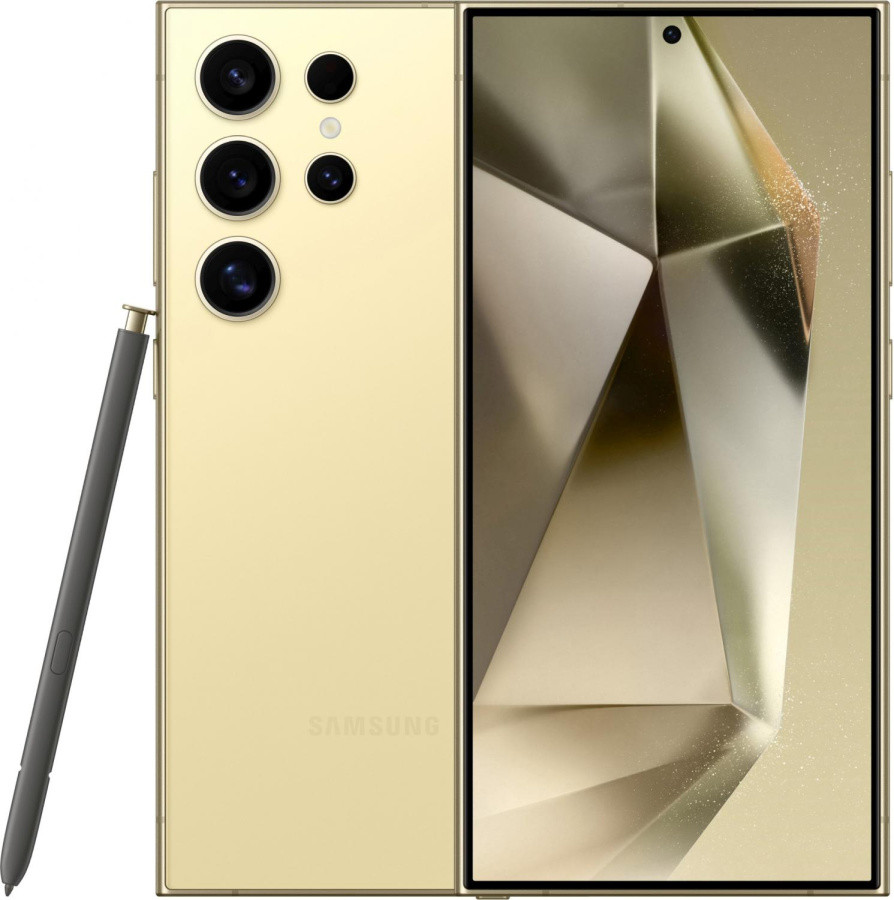 Смартфон Samsung SM-S928B Galaxy S24 Ultra 5G 256Gb 12Gb желтый титан моноблок 3G 4G 2Sim 6.8" 1440x3120 - фото 1 - id-p224407830