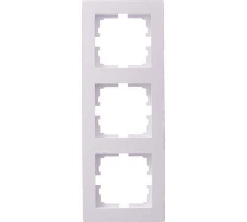 Рамка 3-ая вертикальная белая Lezard Vesna - фото 1 - id-p224408411