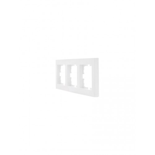Рамка 3-ая вертикальная белая Lezard Vesna - фото 2 - id-p224408411
