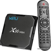 Смарт приставка MIRU X96 Max+ 4Gb/32Gb Android (Pie 9.0) , HDMI out, AV in, LAN, microSD, 2xUSB, Wi-Fi, 8K