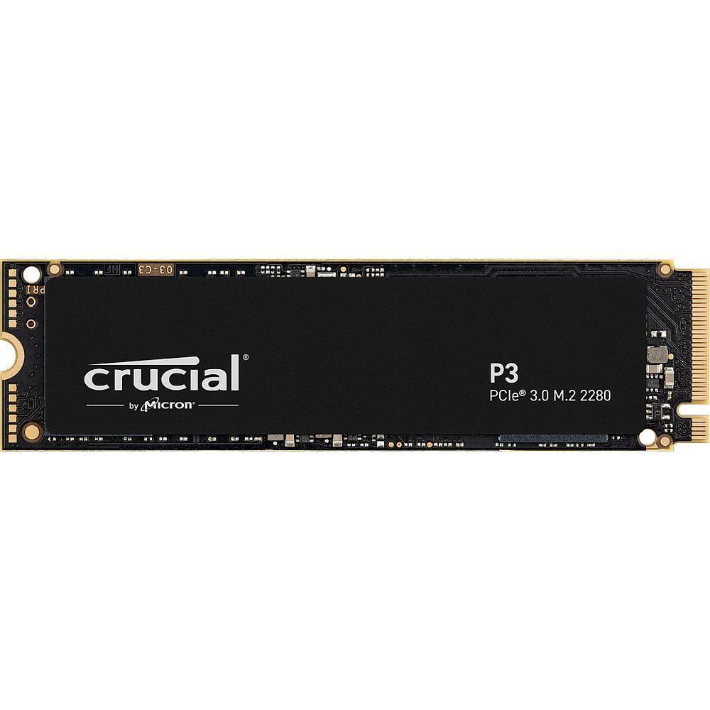 Твердотельный накопитель Crucial SSD P3, 4000GB, M.2(22x80mm), NVMe, PCIe 3.0 x4, QLC, R/W 3500/3000MB/s, IOPs