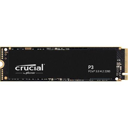 Твердотельный накопитель Crucial SSD P3, 4000GB, M.2(22x80mm), NVMe, PCIe 3.0 x4, QLC, R/W 3500/3000MB/s, IOPs, фото 2