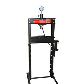 Пресс гидравлический с манометром напольный 20т ручной(рабочая высота:0-1030мм.рабочая ширина-500мм.Рабочий