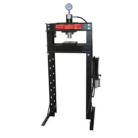 Пресс гидравлический с манометром напольный 30т ручной/пневмо(рабочая высота:0-1070мм.рабочая