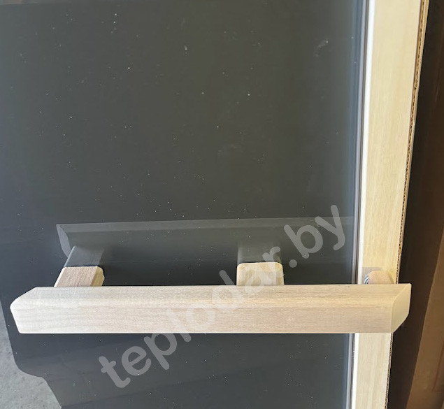 Стеклянная дверь для бани Fireway 1900х700, стекло графитовое прозрачное - фото 5 - id-p224413014