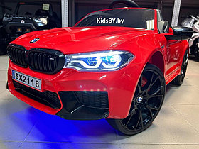 Детский электромобиль RiverToys BMW M5 A555MP (красный) Лицензия