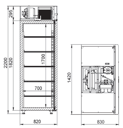 Шкаф холодильный ARKTO V1.4-Gldc - фото 2 - id-p224413242