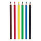 Карандаши цветные ПИФАГОР «ЗЕБРА», 6 цветов, утолщенные, пластиковые - фото 2 - id-p224413429