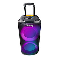Портативная колонка Smartbuy W1,100 Вт, Bluetooth, USB, MicroSD, AUX, FM, караоке, подсветка, ручка