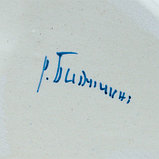 Ваза-карандашница "Сапожок с мышками", гжель, фарфор, 16х19 см, фото 4