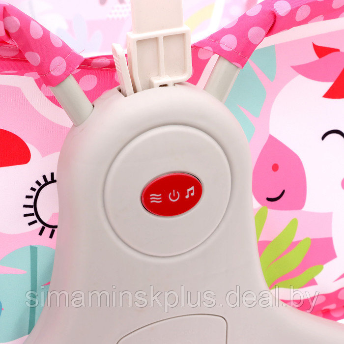 Музыкальная люлька для новорожденных, цвет розовый - фото 8 - id-p224414335