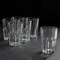 Набор высоких стеклянных стаканов New America, 350 мл, 6 шт