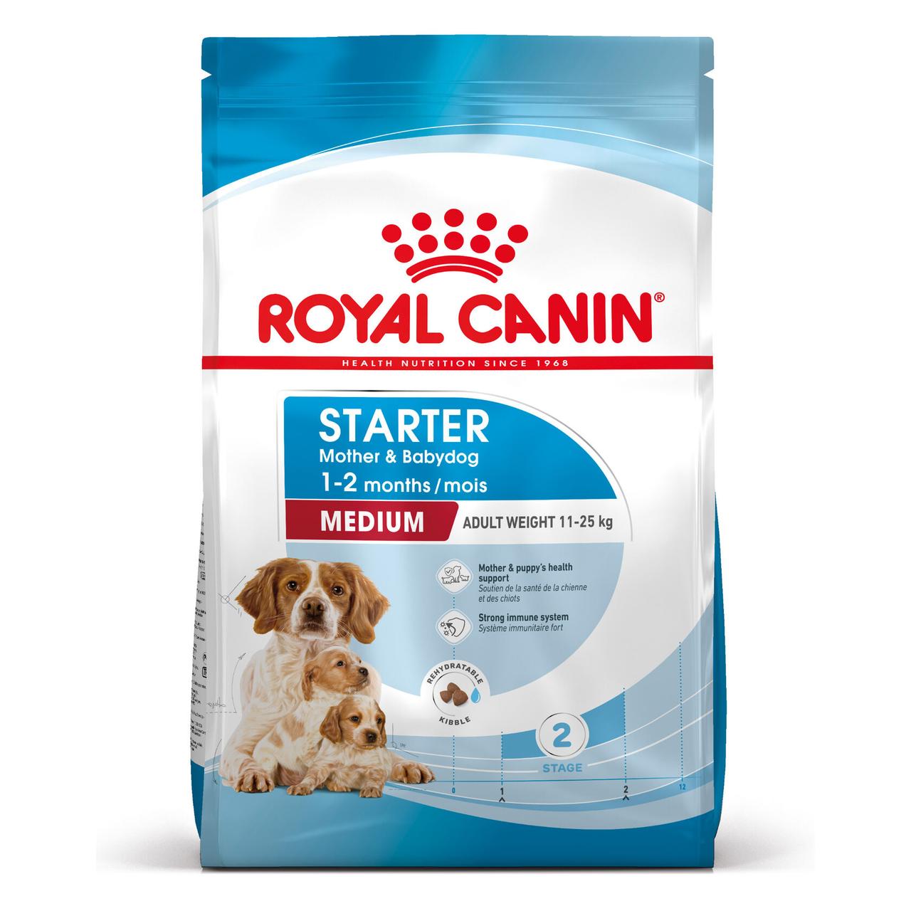 Royal Canin Medium Starter Mother & Babydog, сухой корм для собак средних размеров и щенков, 12кг., (Россия) - фото 1 - id-p224415808