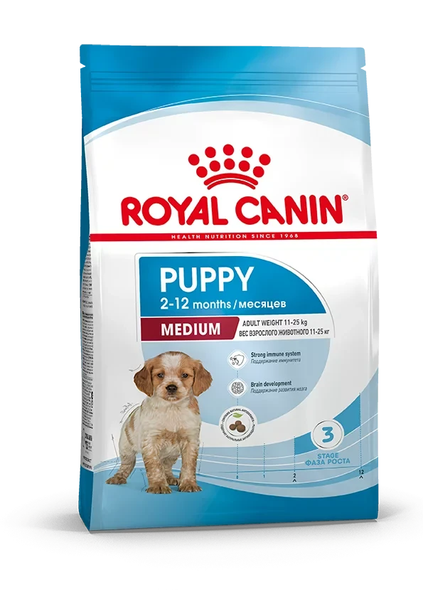 Сухой корм Royal Canin Medium Puppy для щенков пород средних размеров 3кг.
