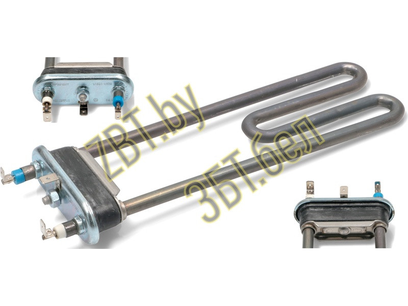 Нагревательный элемент ( ТЭН ) для стиральной машины Bosch HTR000BO / 1900W (прям.L=225, R14+, M110, F29) - фото 2 - id-p139663296