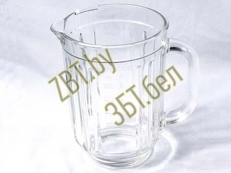 Стеклянная чаша (колба, кувшин) блендера 1200мл. для кухонного комбайна Kenwood KW712522