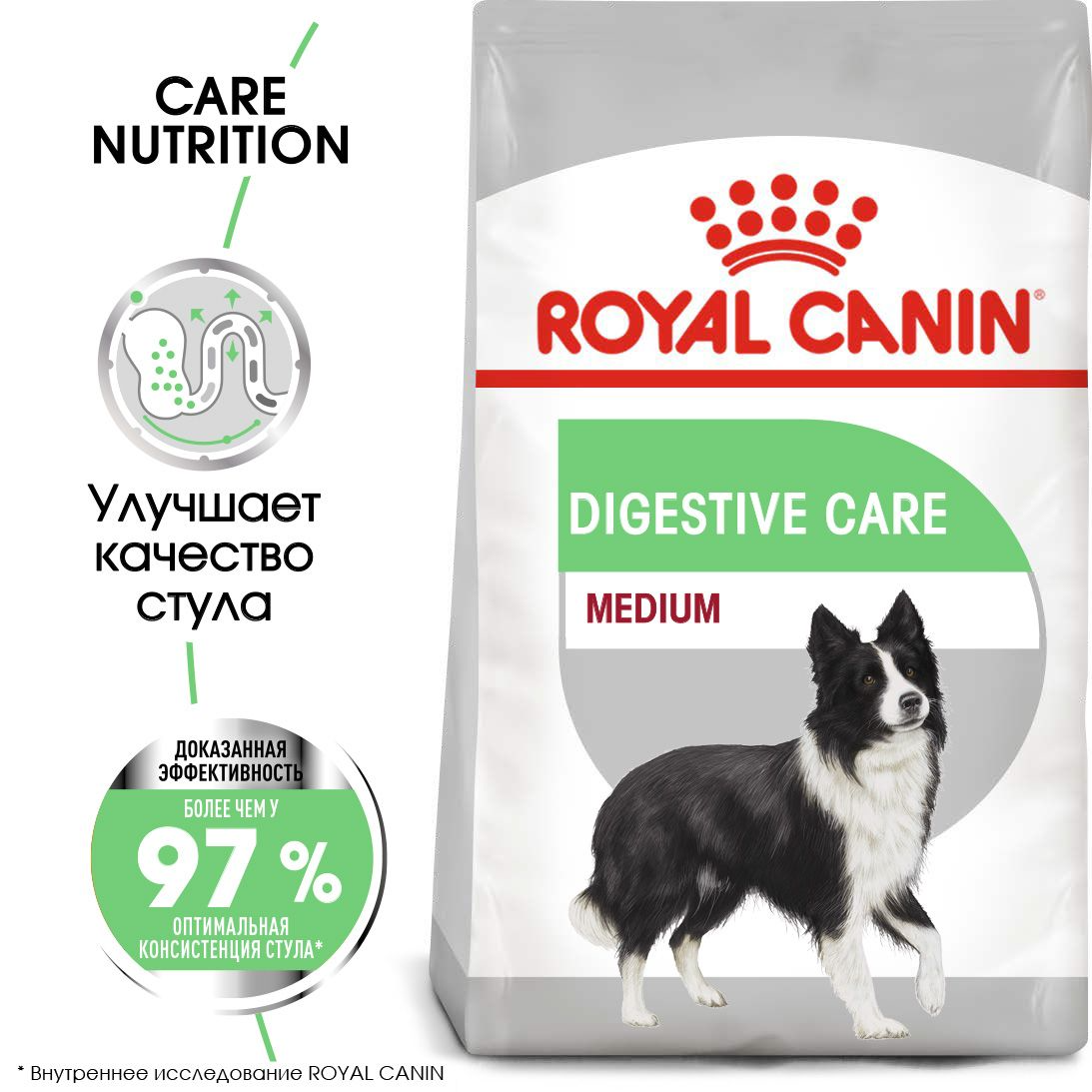 Royal Canin Medium Digestive Care, сухой корм для взрослых и стареющих собак средних размеров, 3кг., (Россия) - фото 2 - id-p224419235