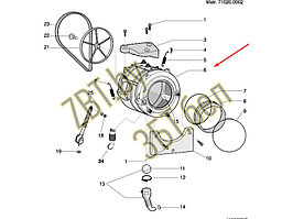 Бак для стиральных машин Ariston, Indesit C00284708