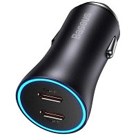 Автомобильное зарядное устройство Baseus Golden Contactor Pro Dual Fast Charger Car Charger C+C 40W