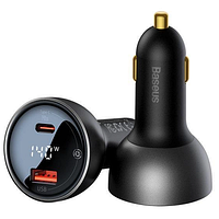 Автомобильное зарядное устройство Baseus Digital Display PD3.1 Dual Fast Charger Car Charger U+C 140W Set