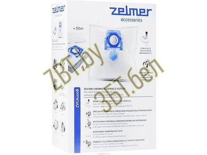 Набор мешков микроволокно "SAFBAG" + фильтр ZVCA100B для пылесоса Zelmer 17004099, фото 2