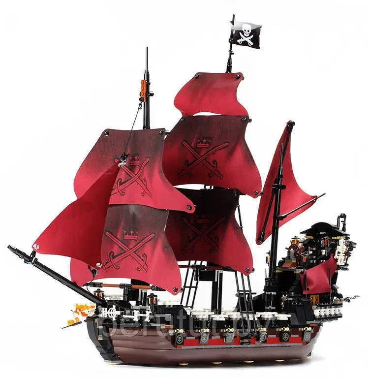 Конструктор Пираты Карибского моря Месть Королевы Анны 1151 деталей King аналог Лего - фото 2 - id-p224419301