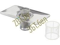 Фильтр (грубой + тонкой) очистки + микрофильтр для посудомоечной машины Bosch 00435650