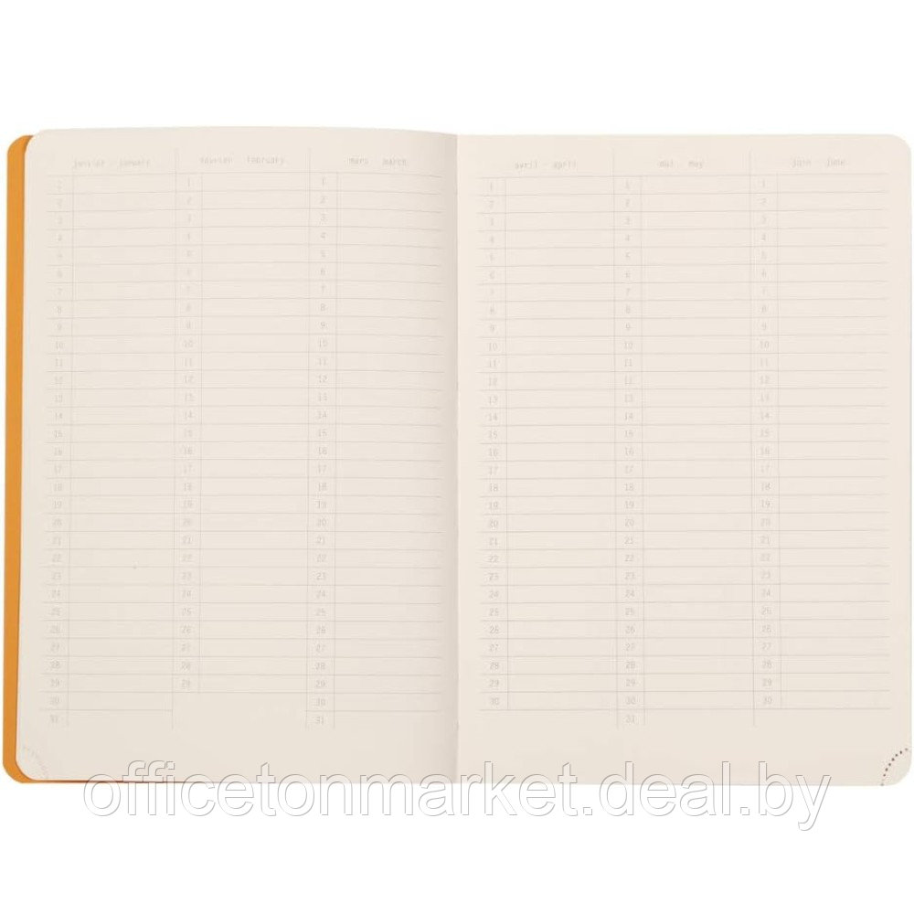 Еженедельник недатированный Clairefontaine Rhodia "Rhodiarama Perpetual", 148x210 мм, 128 страниц, бирюзовый - фото 4 - id-p222856398