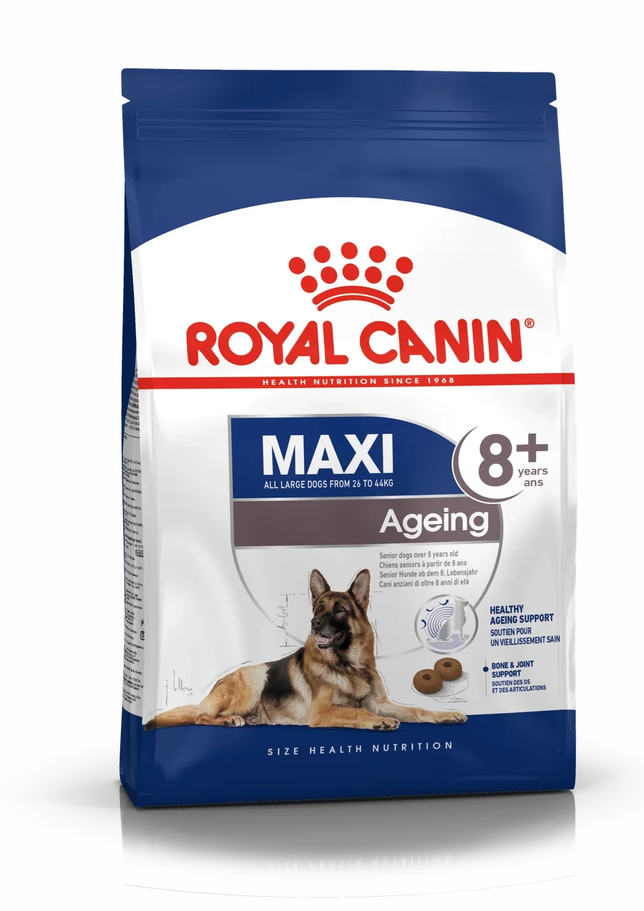 Сухой корм Royal Canin Maxi Ageing 8+ для стареющих собак крупных размеров старше 8 лет 15кг.