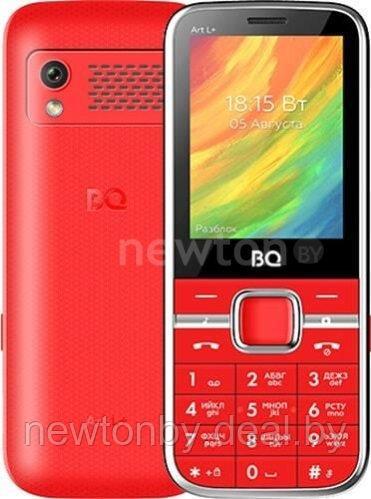 Кнопочный телефон BQ-Mobile BQ-2448 Art L+ (красный) - фото 1 - id-p224423952
