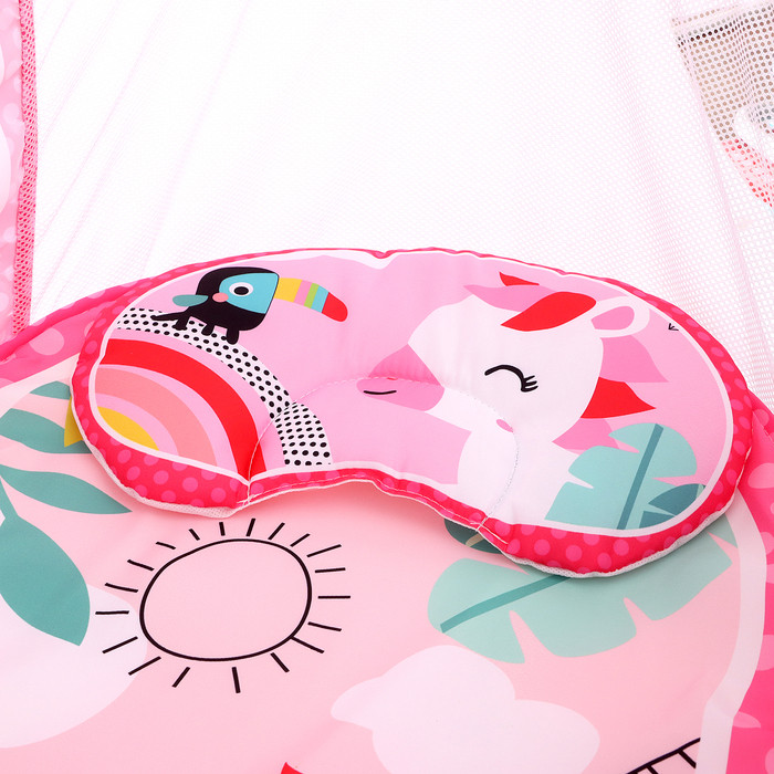 Музыкальная люлька для новорожденных, цвет розовый - фото 7 - id-p224424121