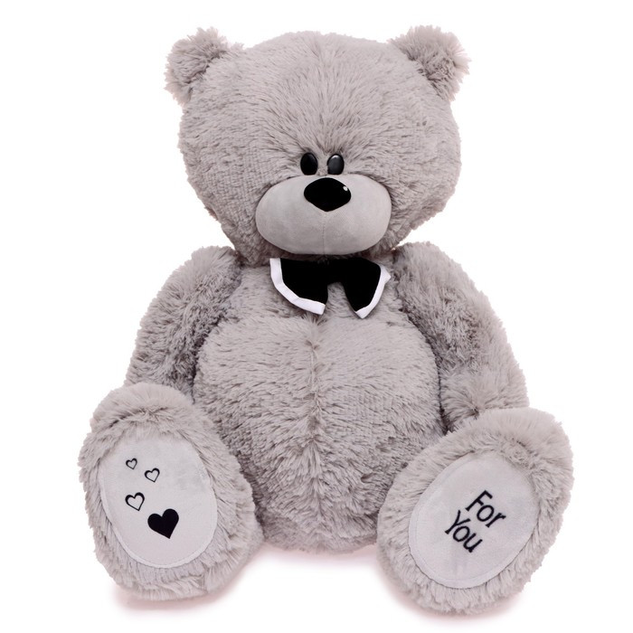 Мягкая игрушка «Мишка Дедди», цвет серый, 80 см - фото 1 - id-p224424176