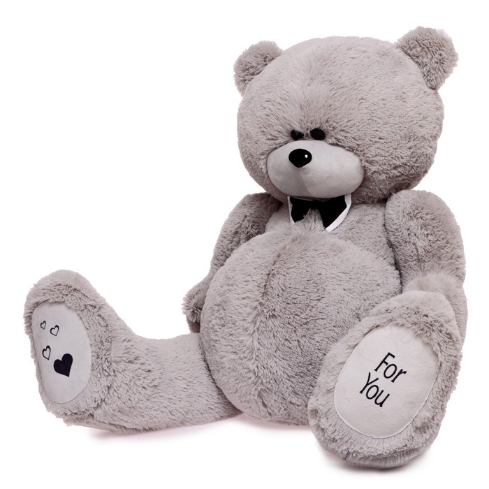 Мягкая игрушка «Мишка Дедди», цвет серый, 130 см - фото 2 - id-p224424181