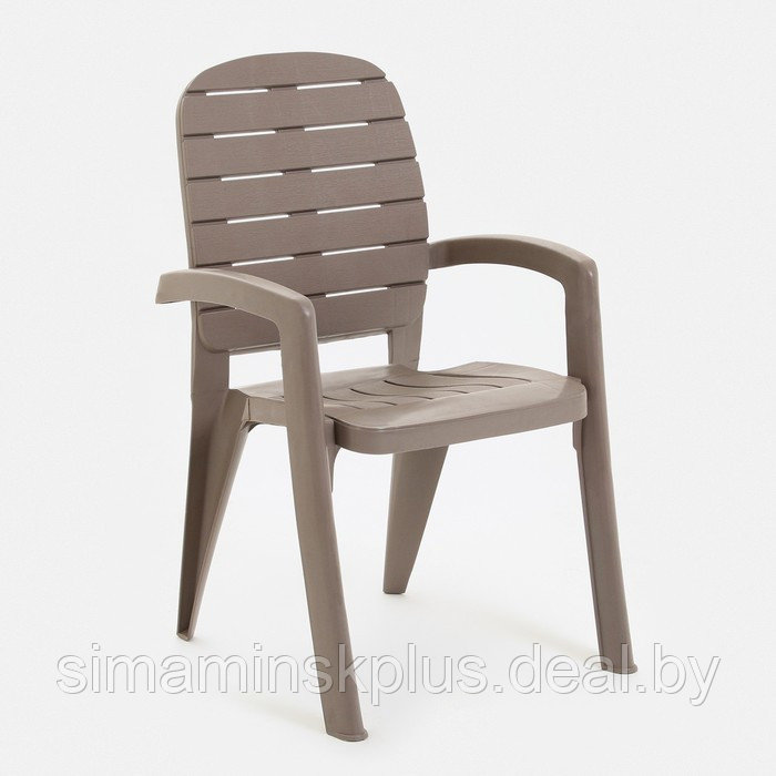 Набор садовой мебели "Прованс": стол круглый диаметр 65 см + 2 кресла, мокко - фото 6 - id-p224425283