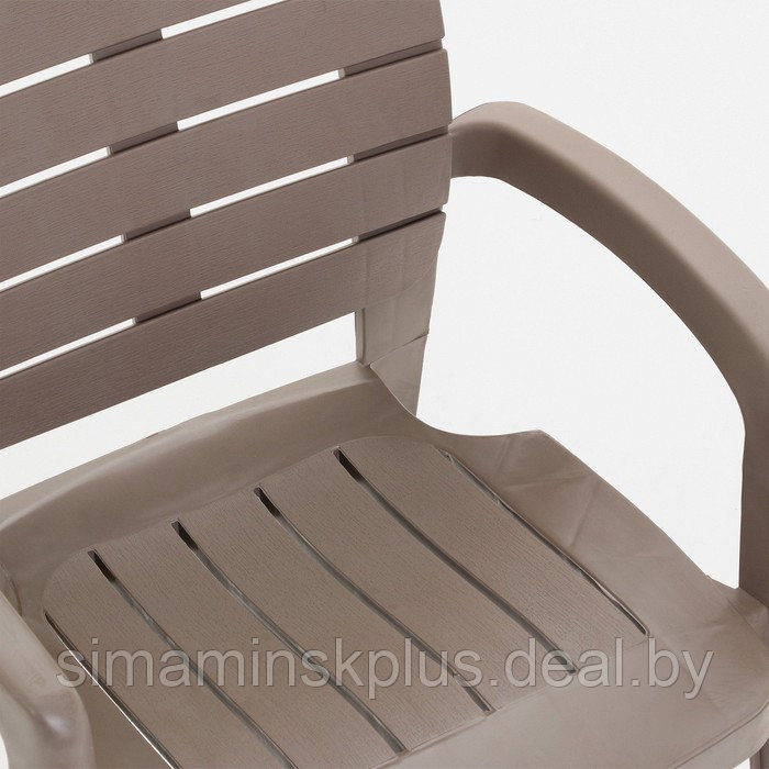 Набор садовой мебели "Прованс": стол круглый диаметр 65 см + 2 кресла, мокко - фото 8 - id-p224425283